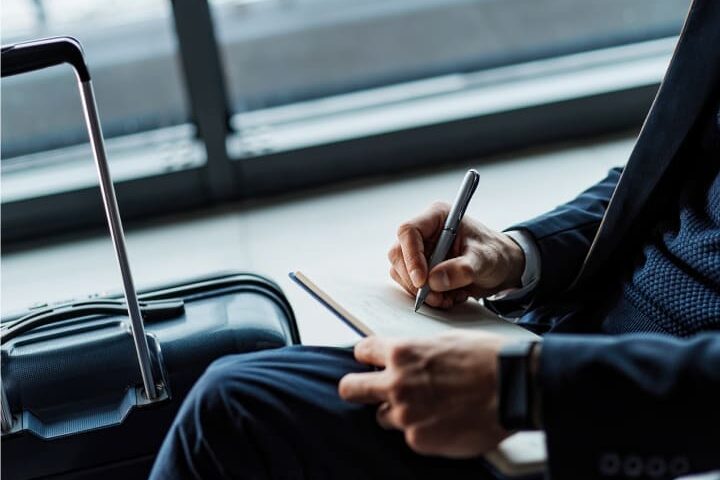 Corporate Travel - Business Traveler at Airport