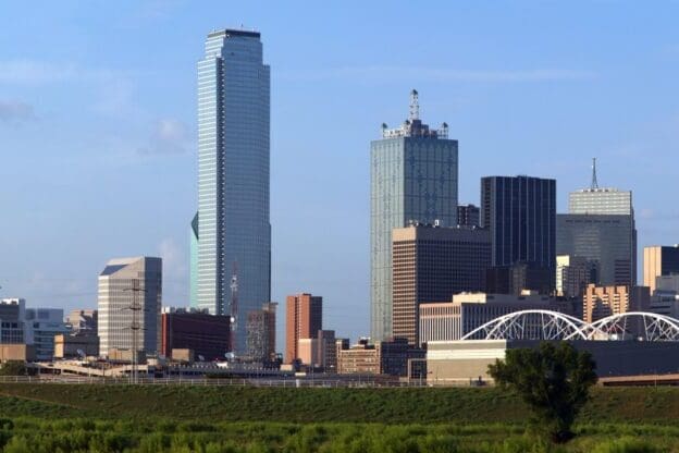 Panoramic Dallas Texas Skyline
